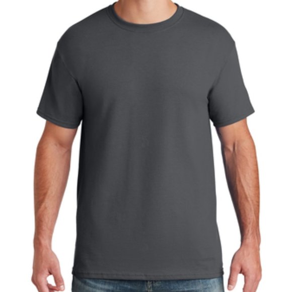 NWOT - Jerzees® - Dri-Power® 50/50 Cotton/Poly T-Shirt - Charcoal Grey - Picture 1 of 6